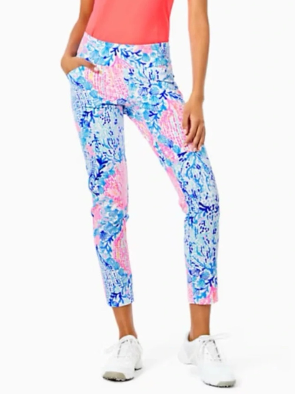 Lilly Pulitzer UPF 50+ Luxletic 28" Corso Pants Women’s 4 Sway with Me Golf